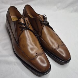 Elegant Tan Leather Men's Oxfords